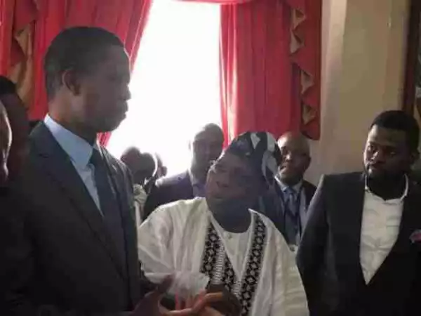 Obasanjo Meets With Zambian President As He Was Hosted At Zambian Presidential Palace (Photos)